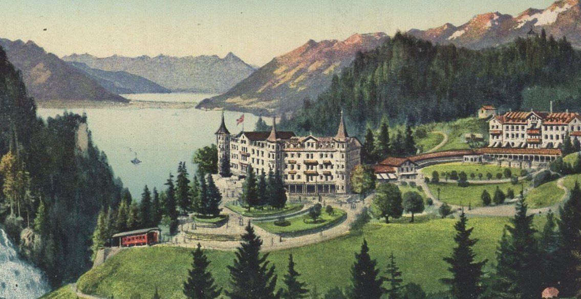 Ansichtskarten: Giessbach am Brienzersee -  Generalansicht – Gebraucht aus Aarau von kufi44 1