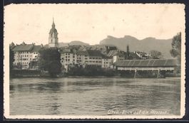 AK Olten, Blick auf die Altstadt, 1913