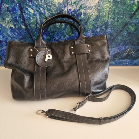 Picard Handtasche Top Zustand! Leder, Schwarz, Herbst.
