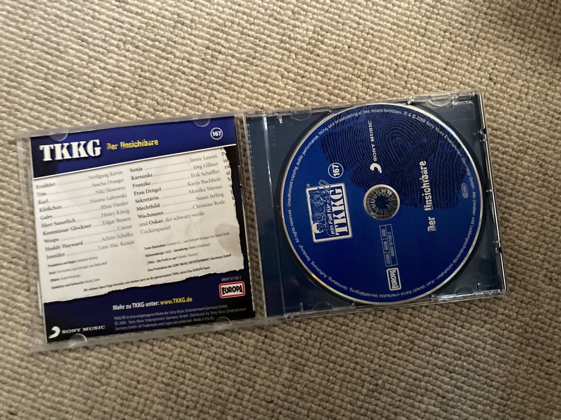 Hörbücher: TKKG CD Der Unsichtbare - Hörspiel – Gebraucht aus Fislisbach von secondhandF 1