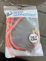 Cat.7 Rohkabel (0,25m) – Orange 3 Stk. 