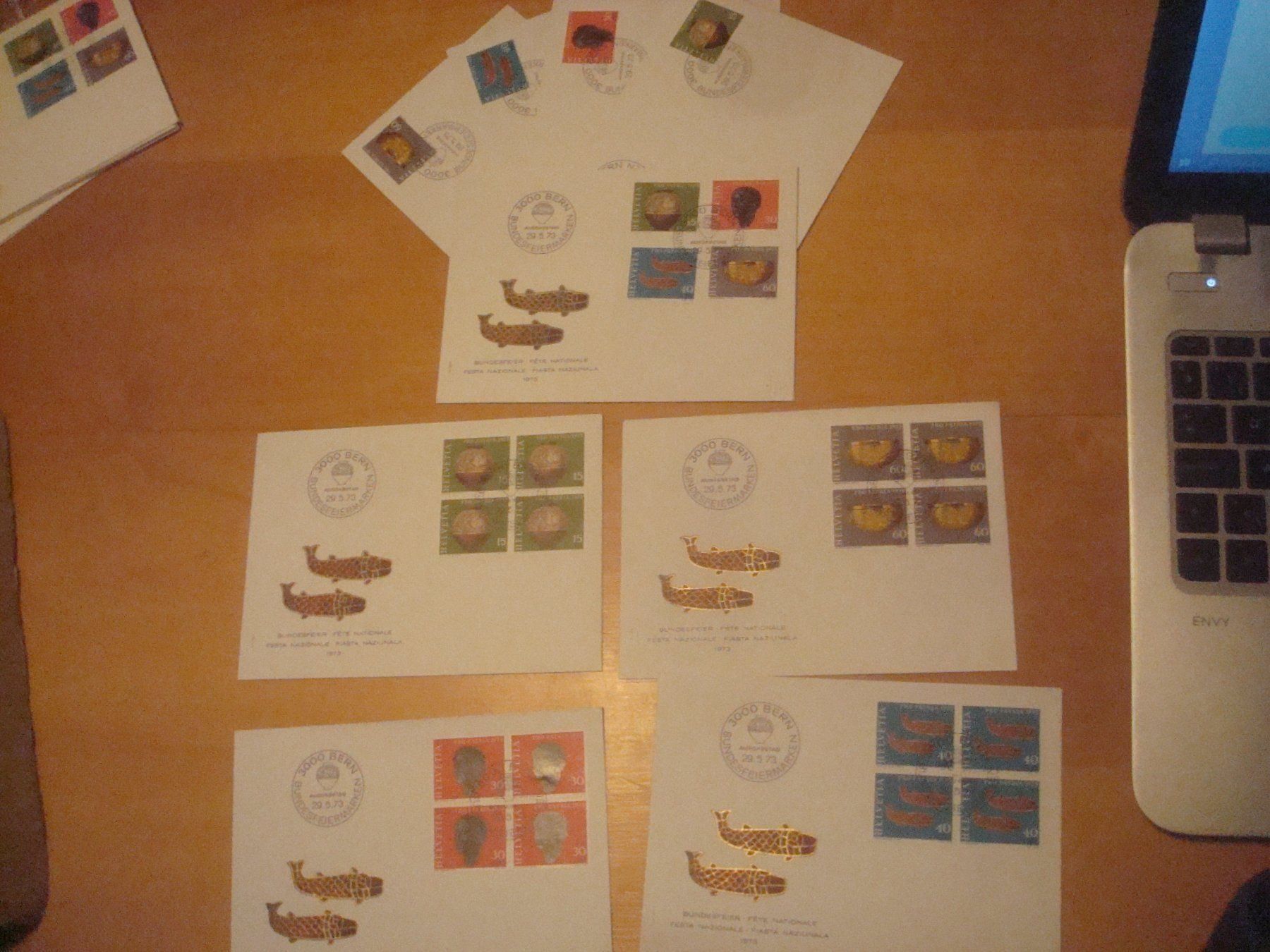 Alle Briefmarken: PP 1973 Serie einzeln u 4er‪‪ – Gebraucht aus Gordola von Polentaefung