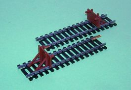 Lima H0: 2 x Prellbock auf Gleis, Profil 2,5 mm
