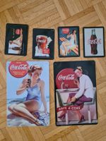 6er Set Coca-Cola Blechschilder Retro Vintage (Pin-up)