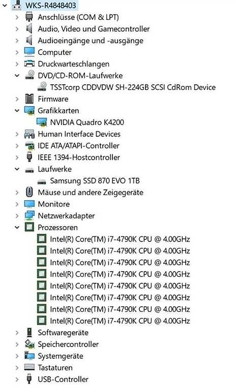 PC: TERRA WORKSTATION 7300  / Serien-Nr. R4848403 – Usato da Gelterkinden venduto da Laborplaner 4