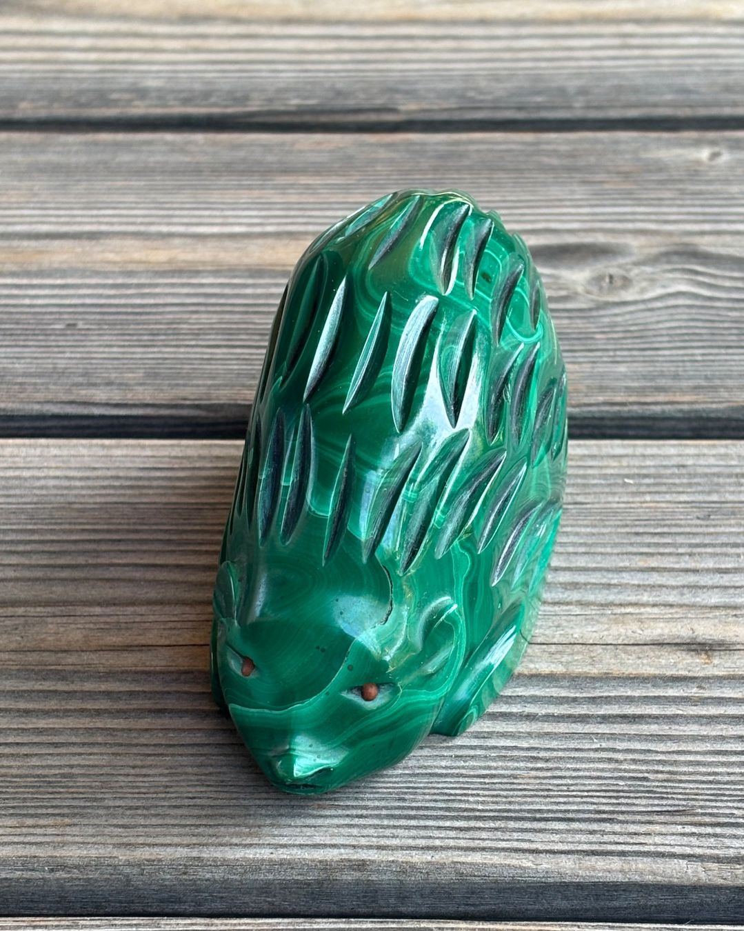 Statuette: Malachit Figur Igel – Usato da Lüchingen venduto da Eeizo 1