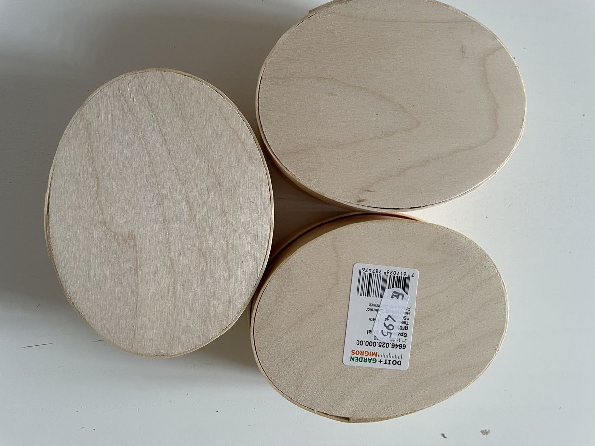 Holzartikel: Holzschachteln rund 3 Stk. neu  – Neu (gemäss Beschreibung) aus forch von Draechli789