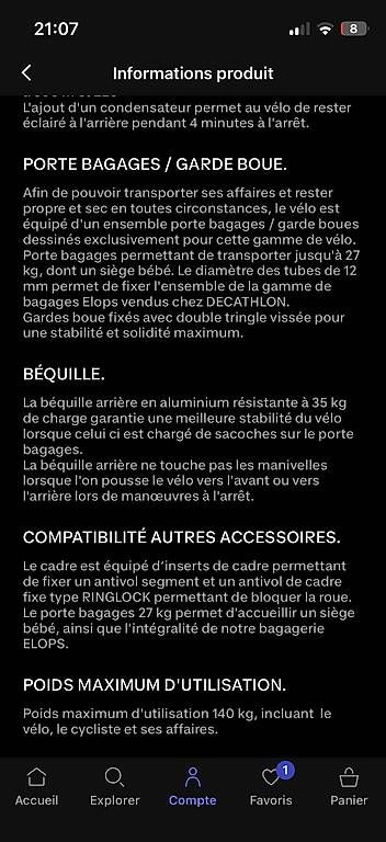 Decathlon Biciclette: Vélo neuf – Nuovo e nell'imballaggio originale da Charmey (Gruyère) venduto da Manu231 1