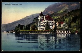 AK Vitznau, Hotel du Parc, 1919