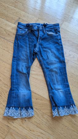 Jeans/Hosen für Mädchen, 3-teiliges Set, Gr. 98/104