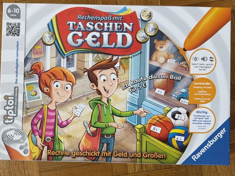 Tiptoi Giochi: Tiptoi Pocket Money Maths Game - Fun Learning for Kids! – Usato da Zürich venduto da Tequense