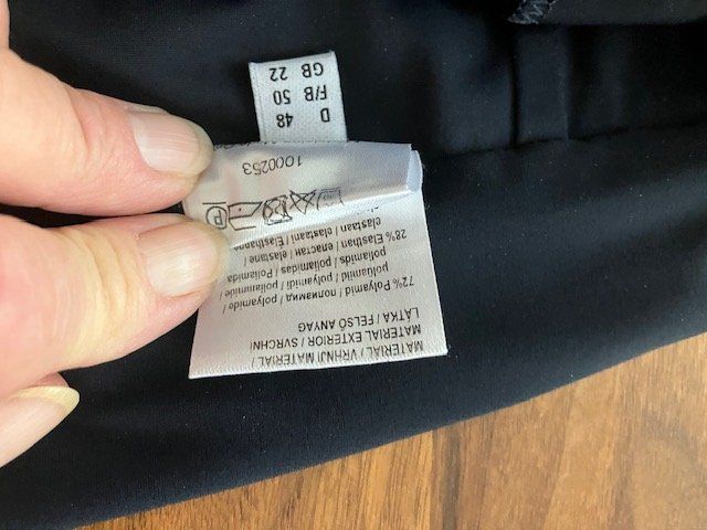 Madeleine Pantaloni: blaue, sehr leichte, elastische hose +/- gr. 50 – Usato da Schwarzenberg LU venduto da kindler007 5