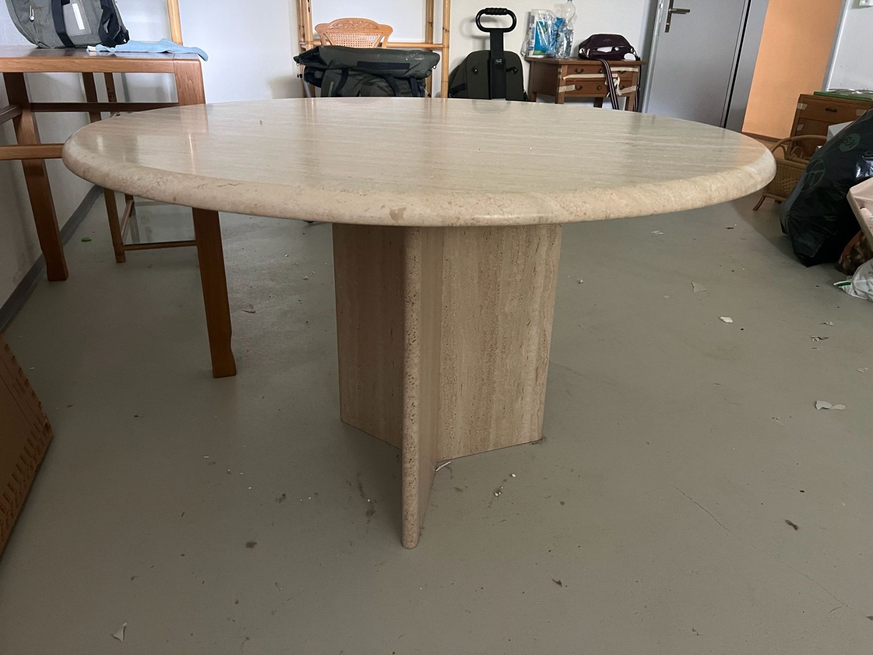 Tavoli: Travertin Naturstein Marmor Tisch – Usato da Romanshorn venduto da ras_b6lp