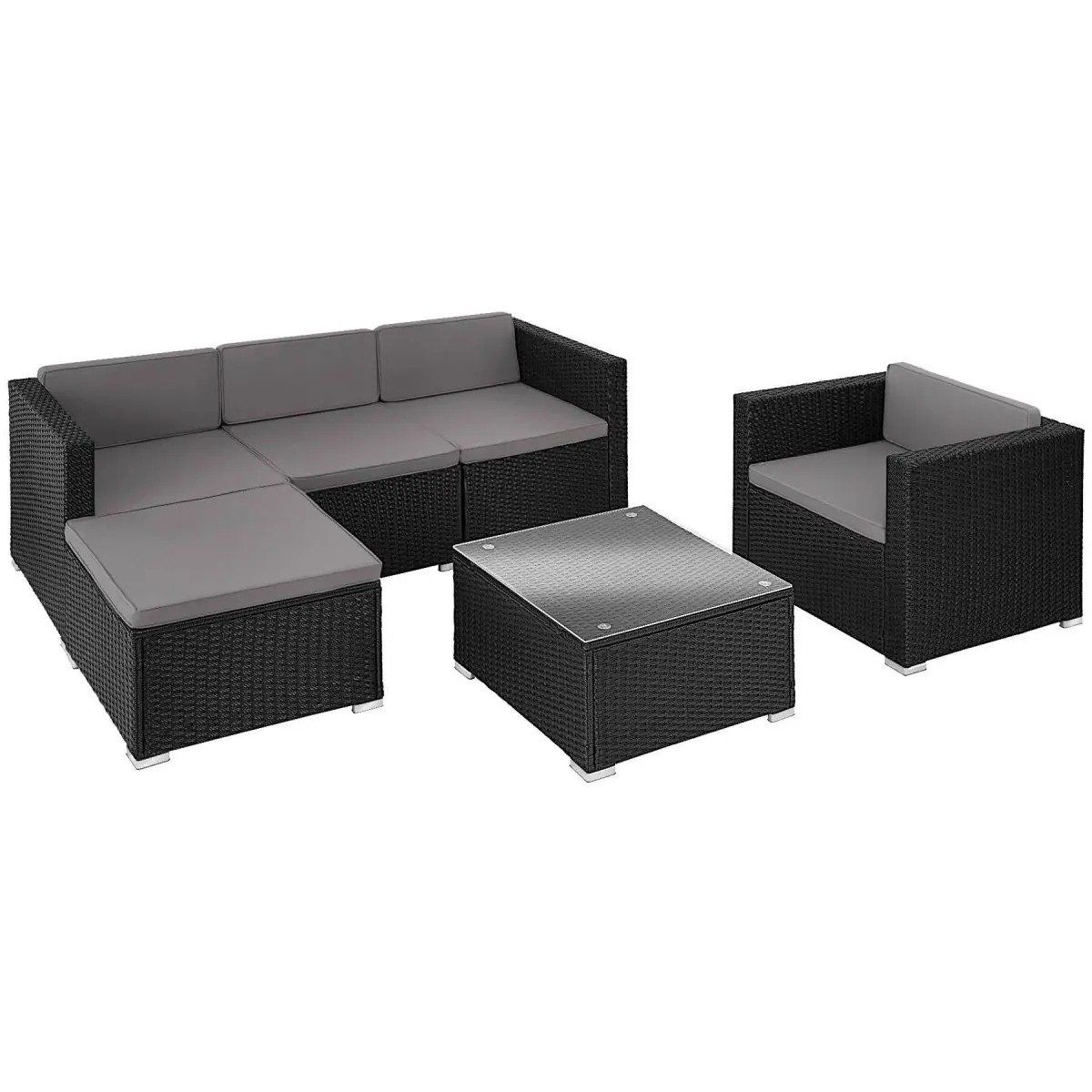 Set de table et chaises: Rattan Lounge mit Sessel Gartenmöbel Set BELVANO – Neuf avec emballage d'origine à Lachen SZ par sw3zzy