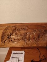 Holzbild geschnitzt