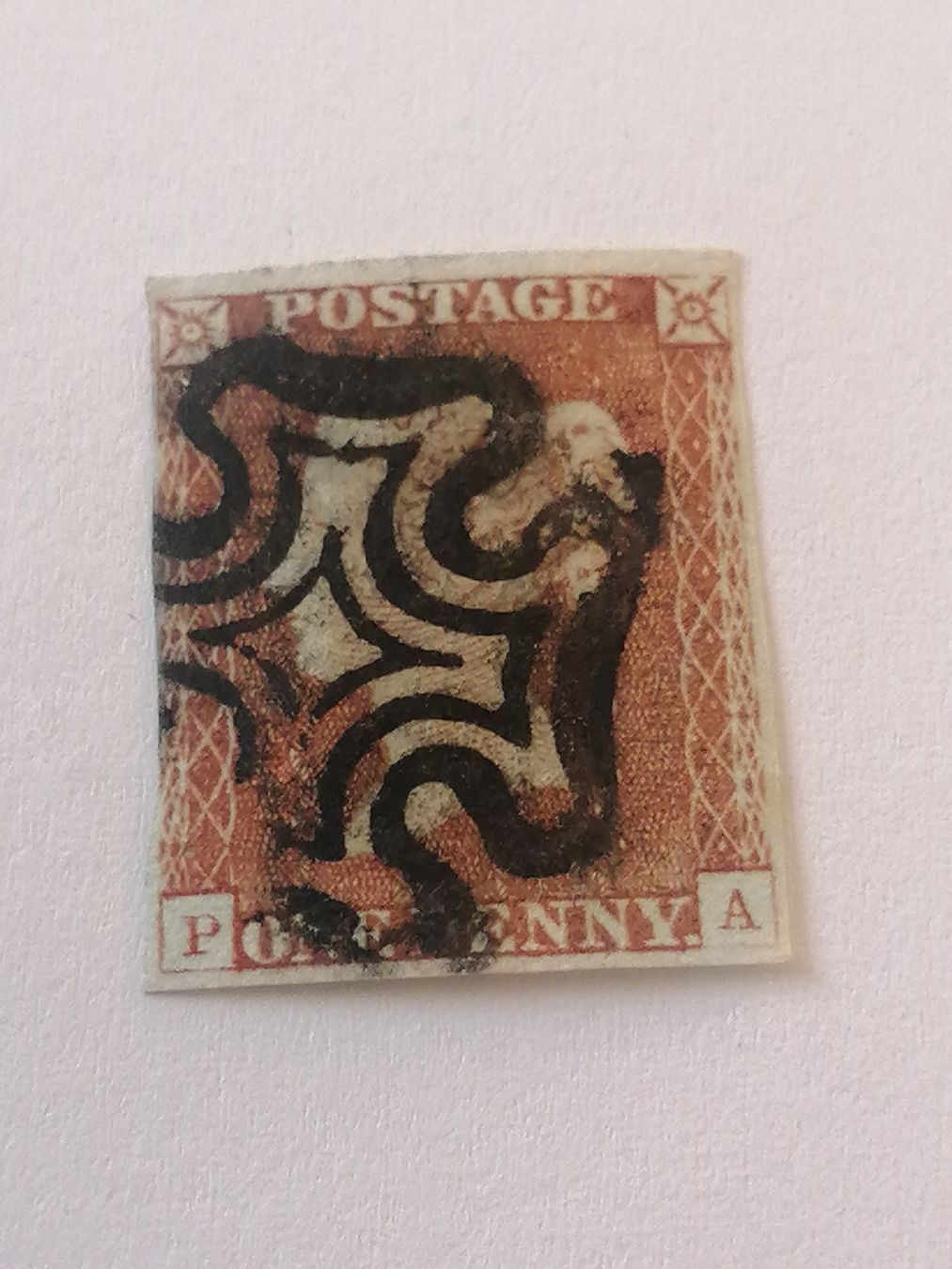 Alle Briefmarken: One Penny Red 1841  – Gebraucht aus Happerswil von tschergi