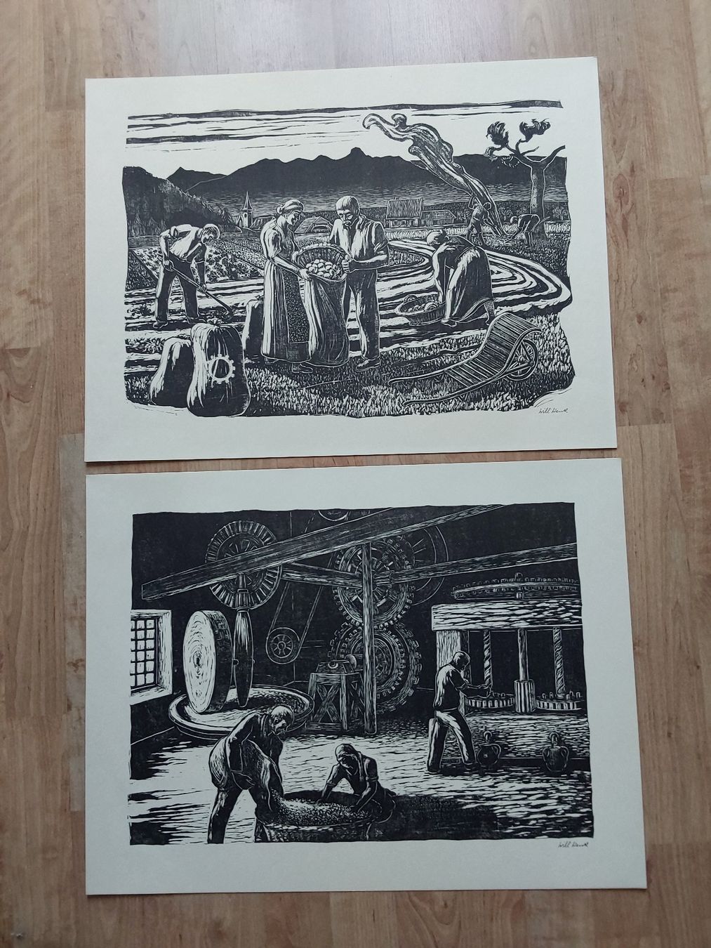 Posters & Illustrations: Willi Wenk. vollständig Mappe.Bilder 44x57cm. – D'occasion à Steinach par Chilli1957 9
