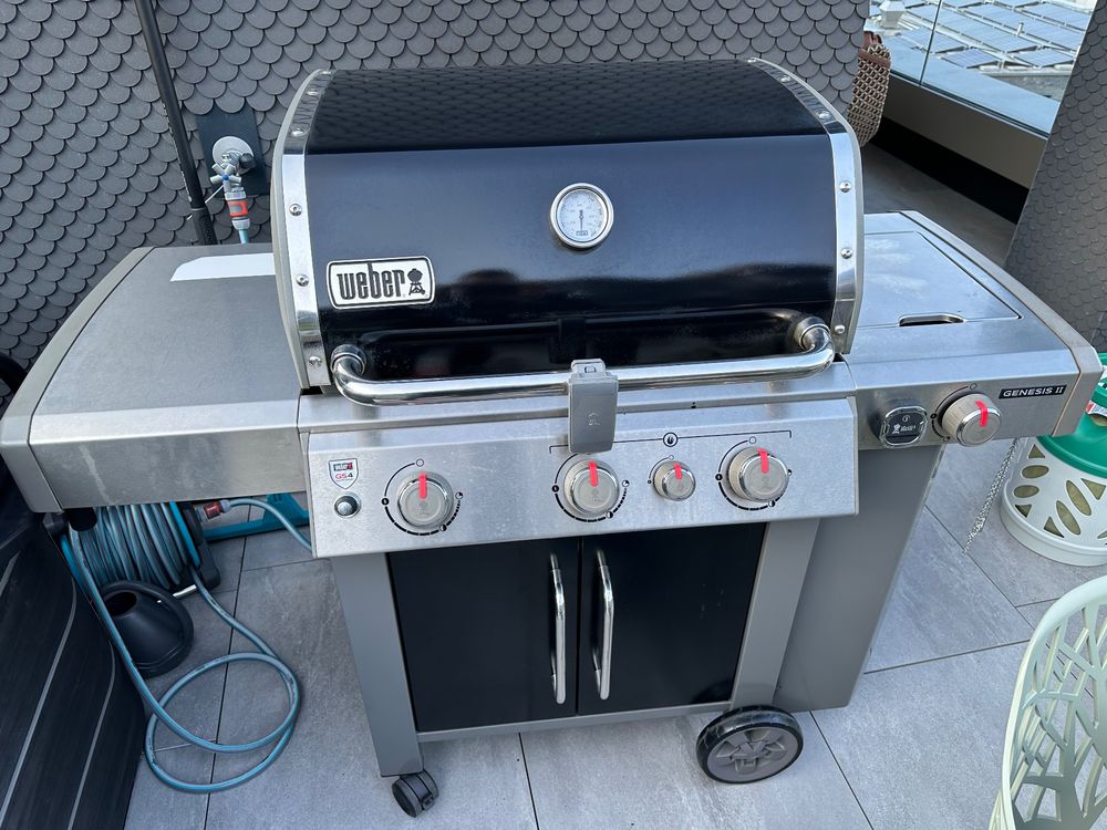 Weber Grill Genesis II EP335 GBS Schwarz mit viel Zubehör Kaufen auf