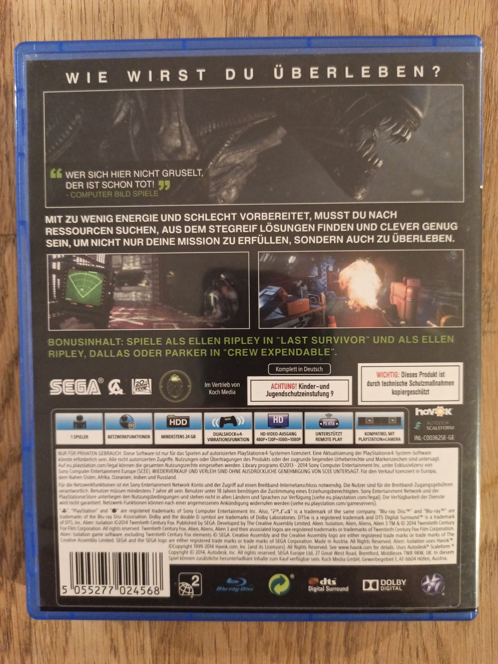 Giochi: Alien Isolation (Ripley Edition) PS4 / PS5 – Usato da Oberweningen venduto da mar_87mx 1