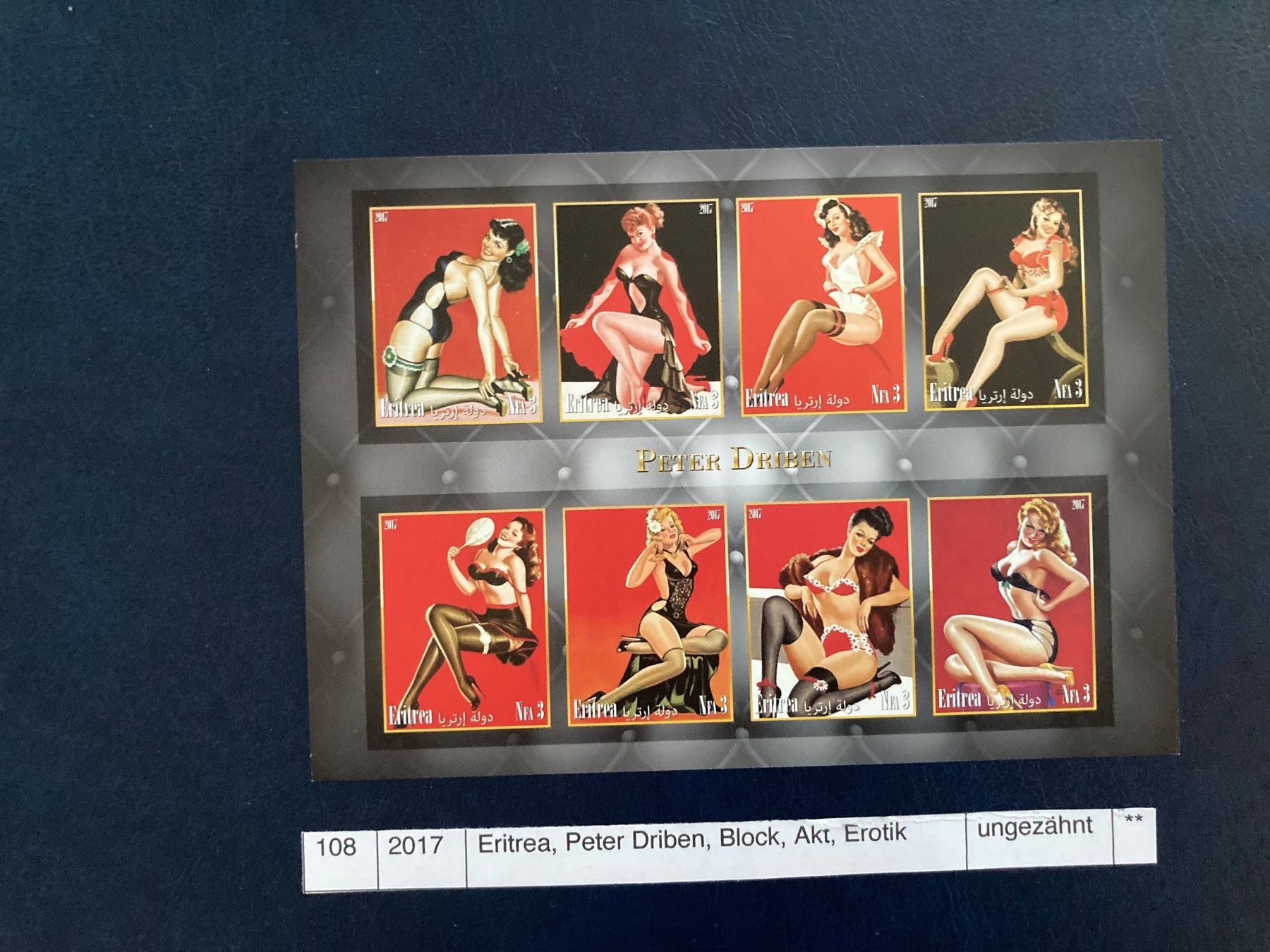 Alle Briefmarken: Eritrea, Peter Driben,  Erotik, Girls – Neu (gemäss Beschreibung) aus Domat/Ems von Lareina2015