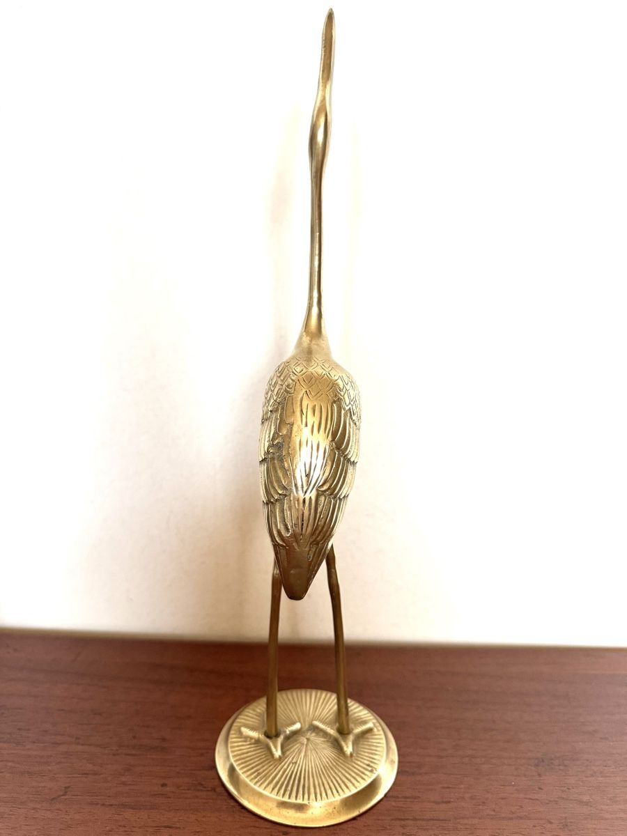 Statuette: Vintage Messing Figur Storch – Usato da Balsthal venduto da Narulya 4