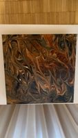 Schönes Herbst-Gemälde, Acrylfarben auf Leinwand.