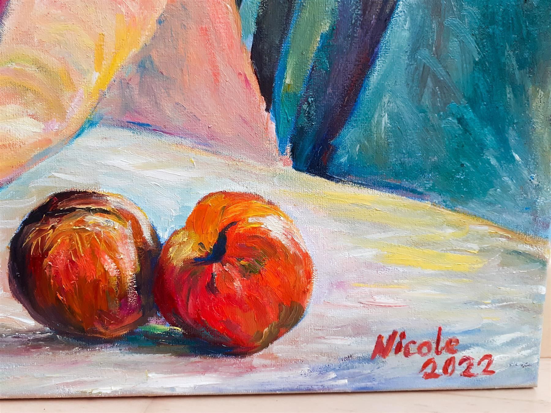 Tableaux: Junges Mädchen mit Pfirsichen – Neuf (Voir description) à Meggen par Nica_Arts 1