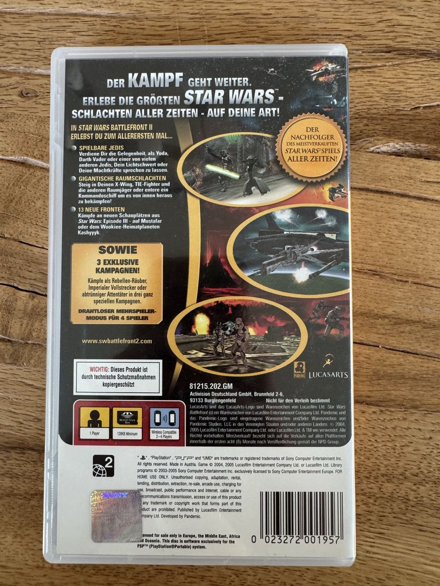 Spiele: Star Wars Battlefront II - PSP – Gebraucht aus Aarau von faXse 2