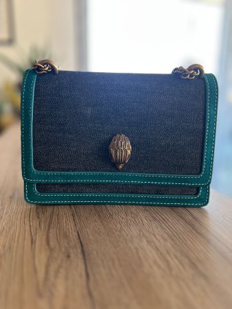💙 Shoreditch Bag, Denim-Edition, Original Kurt Geiger, NEU