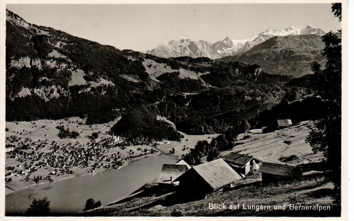 Cartoline postali: Blick auf Lungern  1936 – Usato da Wolhusen venduto da Curver9