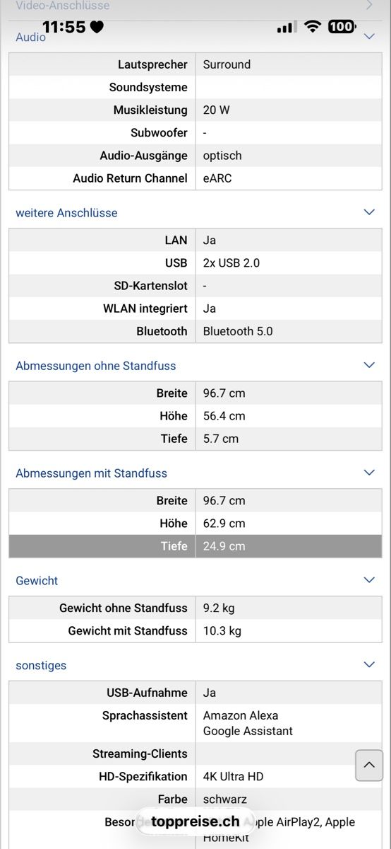 Televisori: Fernsehen LG 43NAN0769QA – Usato da St. Gallen venduto da maivilisa 8