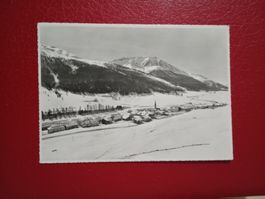 S-chanf Graubünden mit Piz Mezaun s/w Karte
