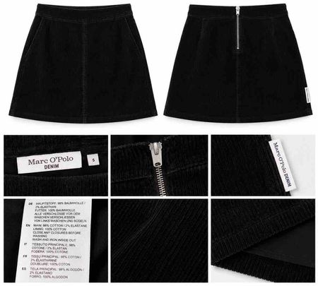 Marc O'Polo Cordrock schwarz Grösse S wie neu