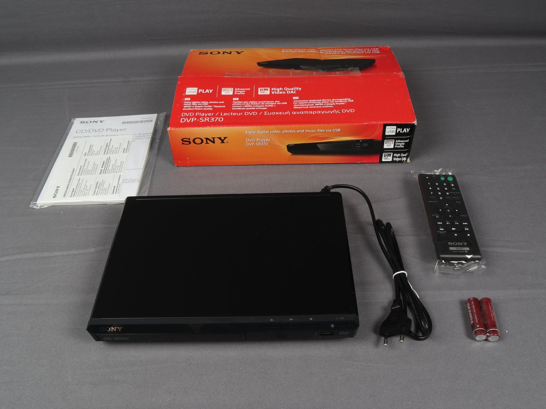 Sony Multimediaplayer & Streamer: SONY DVD Player DVP-SR370 – Neu (gemäss Beschreibung) aus Steinen von Restwert_Steinen