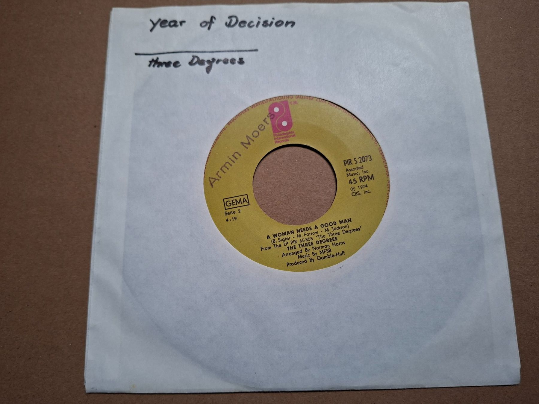 Dischi in vinile: 7" Singles-Sammlung Auflösung: The Three Degrees – Usato da Burg AG venduto da ..machine_rec..