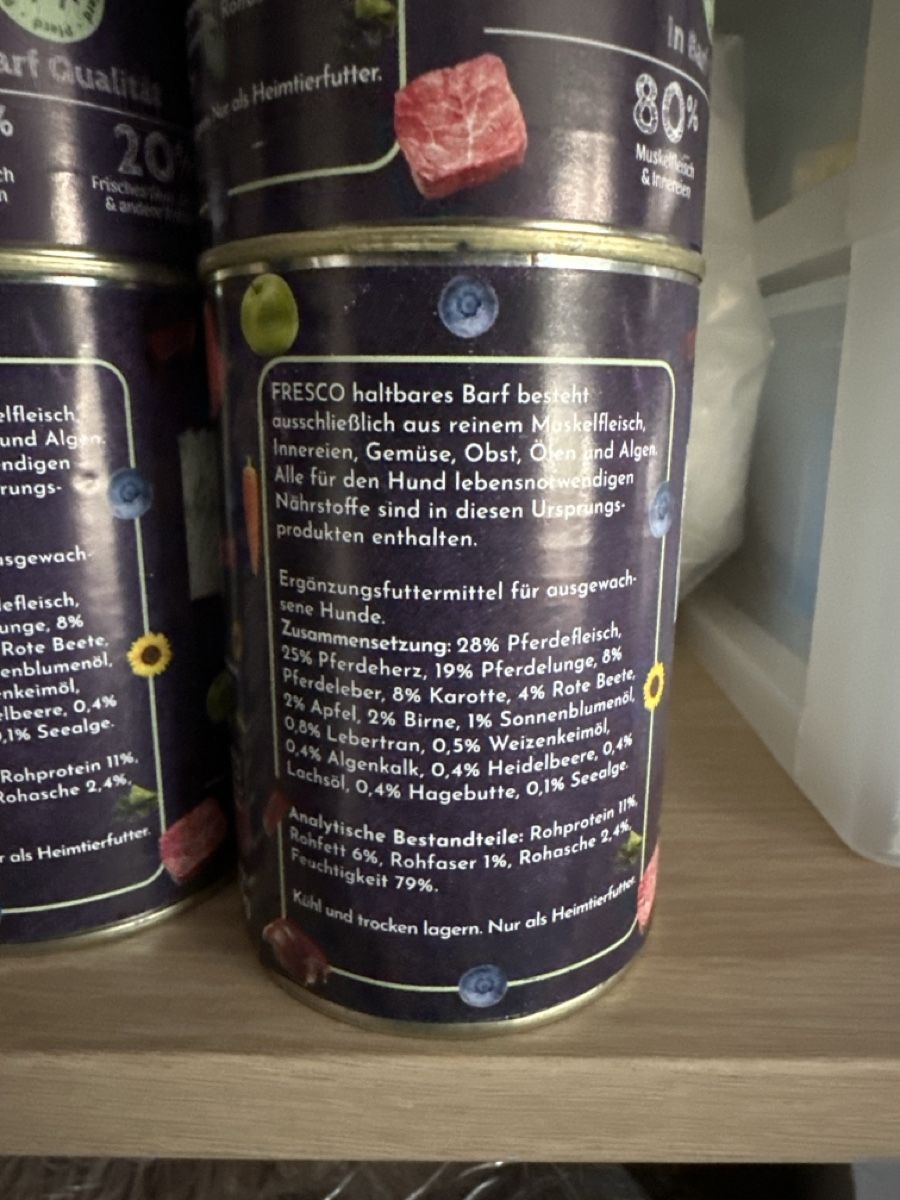 Mangimi: Fresco Hundefutter Barf Menu – Nuovo e nell'imballaggio originale da Weinfelden venduto da Ki_maus66