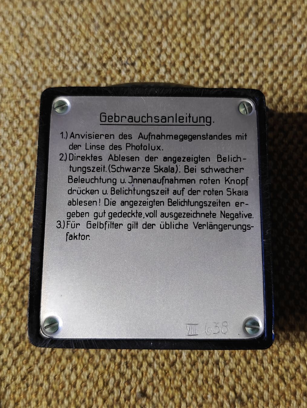 Gossen Metrawatt Messen: Ombrux Gossen Belichtungsmesser – Gebraucht aus Malans GR von mesmen 1
