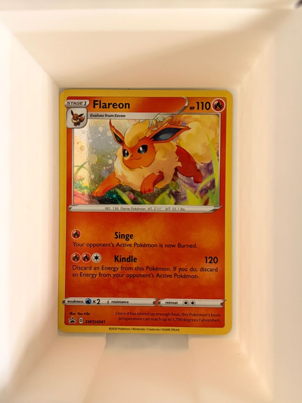 Pokémon Sammelbilder & Trading cards: Carte Promo Flareon (Pyroli) SWSH041 (EN) – Neu (gemäss Beschreibung) aus Middes von man_bfn8