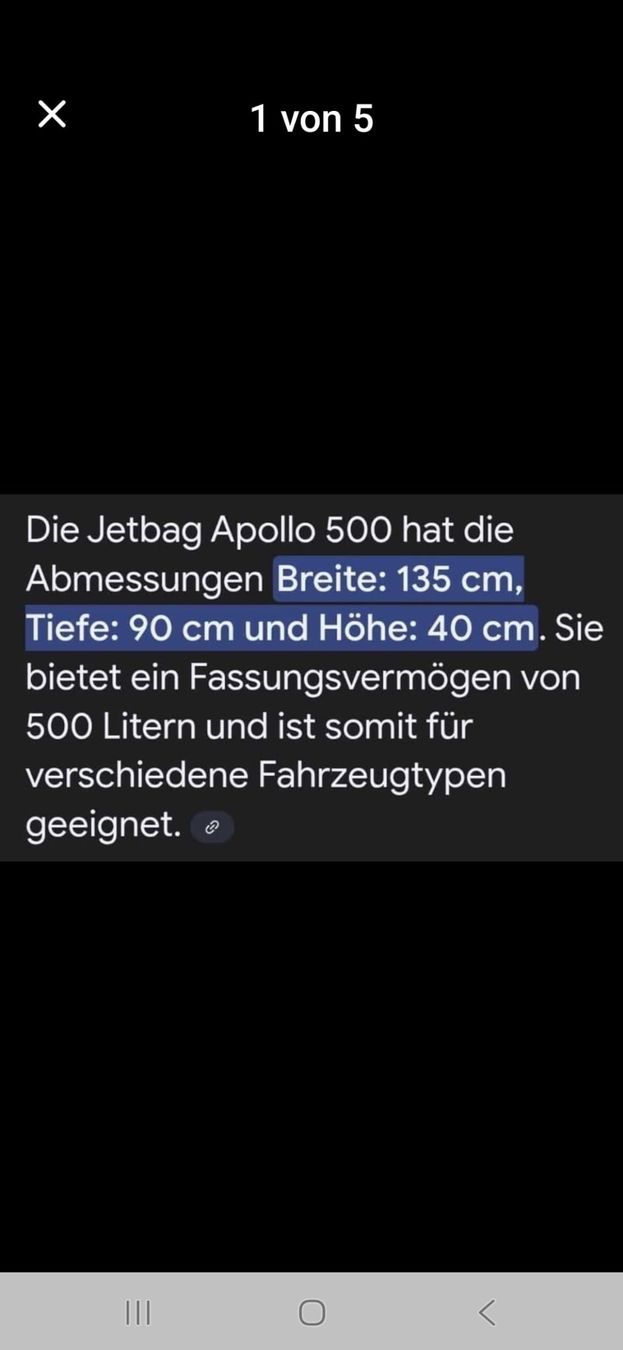 Box da tetto: Jetbag Apollo 500 Dachbox, 500 Liter, – Usato da Zeiningen venduto da Paule1973