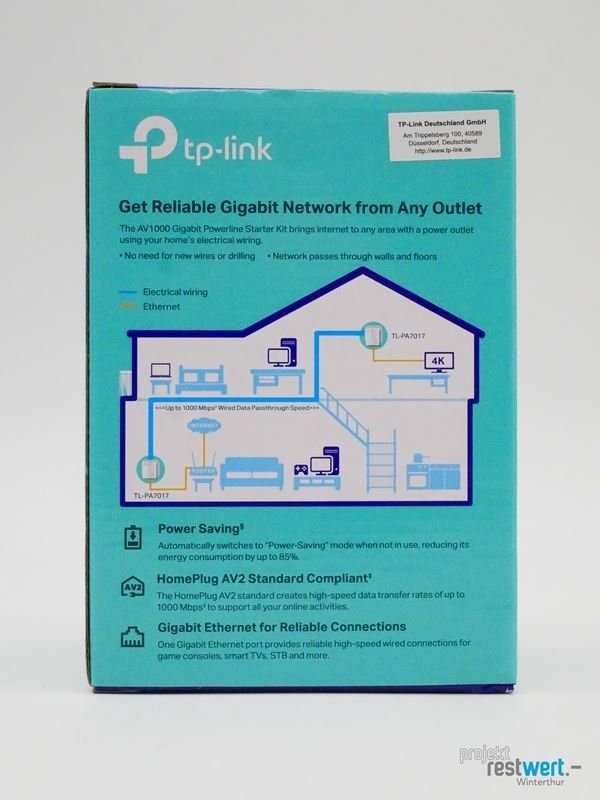 TP-Link Laufwerke & Adapter: TP-LINK TL-PA7017 KIT Gigabit Powerline Adapter – Neu (gemäss Beschreibung) aus Winterthur von Restwert_Winterthur 4