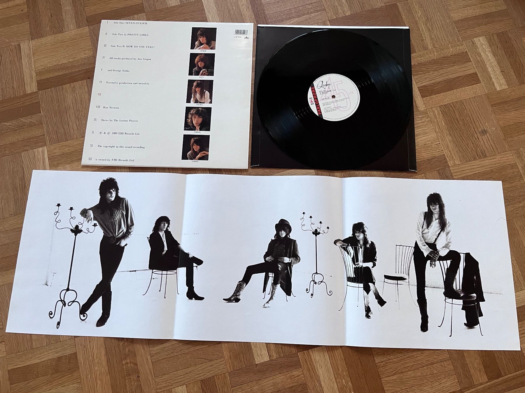 Schallplatten: Quireboys - Seven o‘Clock mit Doppelposter – Gebraucht aus Giebenach von Wurlitzer70 1