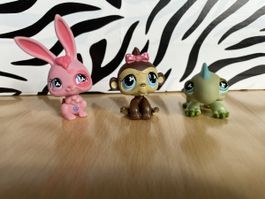 Lot de 3 figurines LPS Petshop, Hasbro 2007!