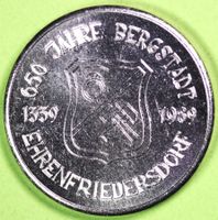 1989  /  MEDAILLE  /  650 JAHRE BERGSTADT EHRENFRIEDERSDORF
