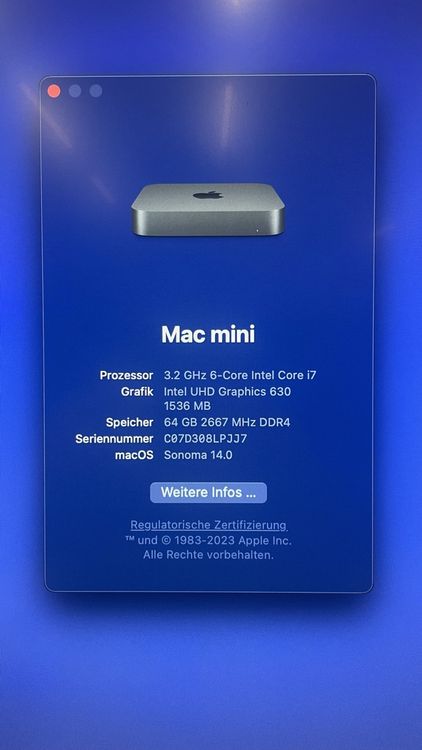 Mac mini i7 on sale 1tb