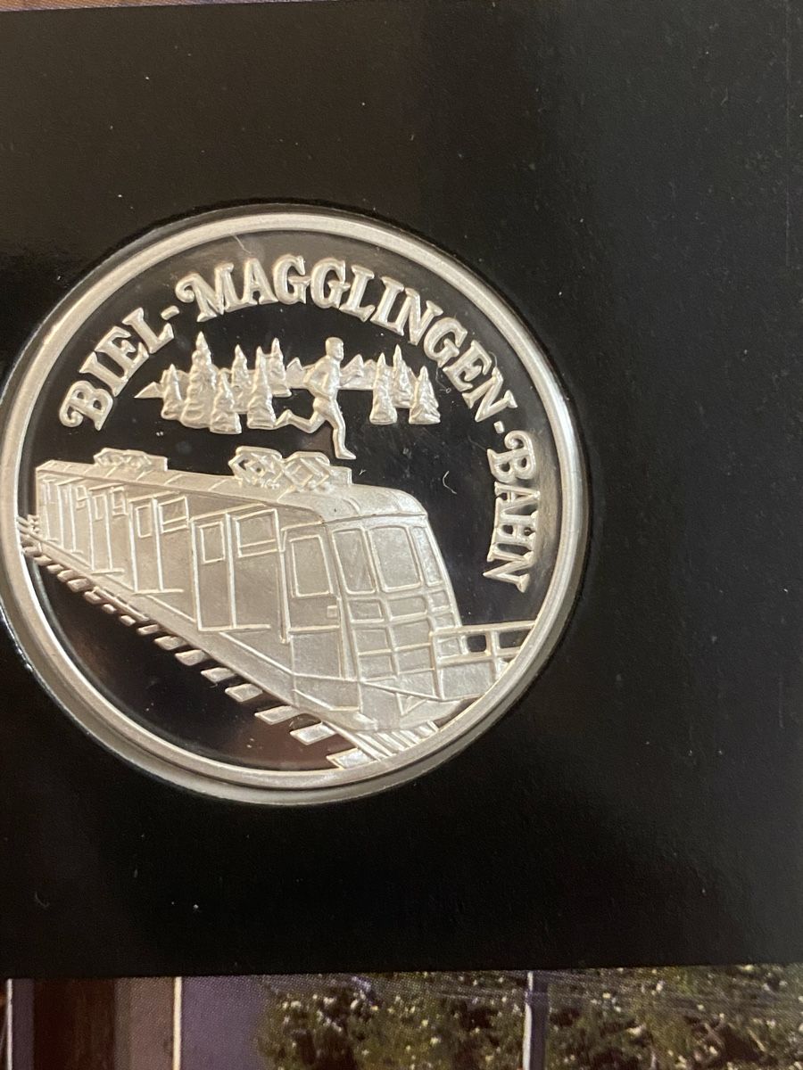 Medaglie: Silbermedaille Biel Magglingenbahn in Silber – Nuovo (secondo la descrizione) da Muralto venduto da Alex1912 1