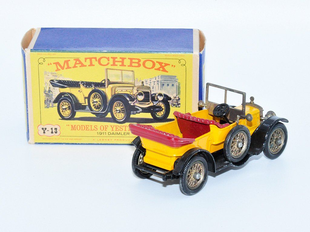 Matchbox Modellini d'auto: Matchbox MoY No.13 1911 DAIMLER / ORIGINALBOX – Usato da Zufikon venduto da MatchboxCorner 1