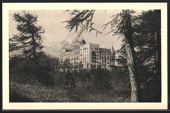 Cartoline postali: AK Sils-Maria, Hotel Waldhaus – Usato da Berlin venduto da bartko-reher