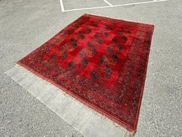 Ersari 315 x 260 cm Teppich handgeknüpft sauber Sammlerstück