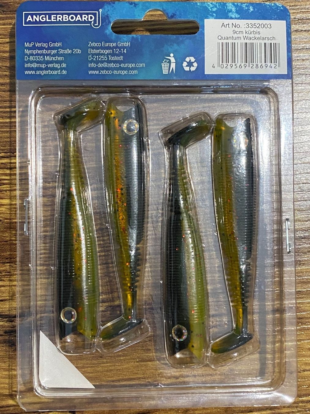 Esche: Quantum Wackelarsch 9 cm - 4 Stück – Nuovo e nell'imballaggio originale da Widnau venduto da Fishingtackle_Oggy 1