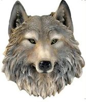 Wolf Kopf 3D (20.5x17.5 cm)